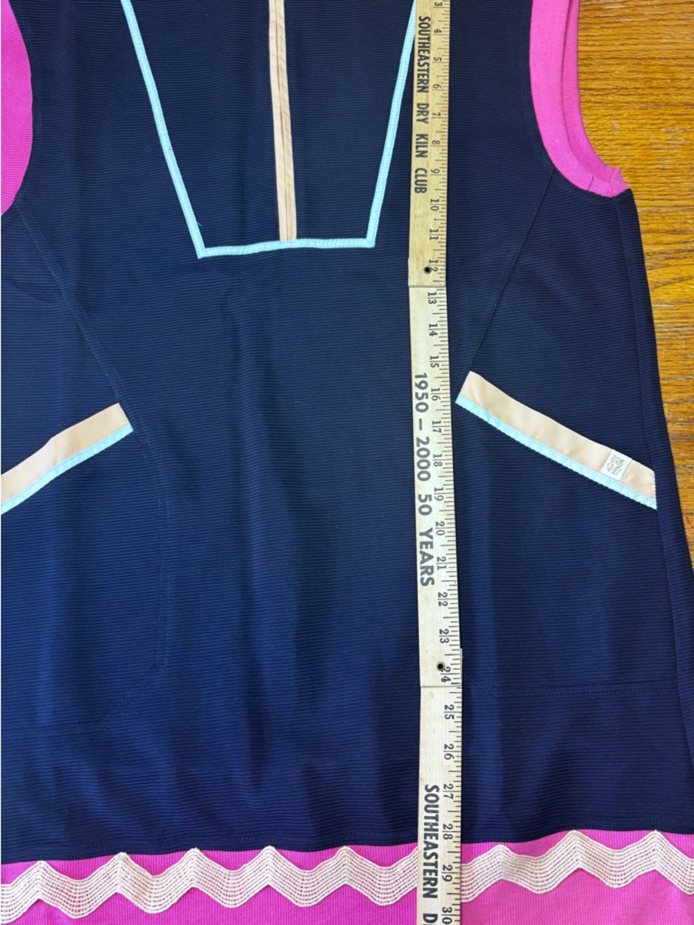 Simply Southern Drew Dress Navy Womens L sleeveless coquette summer cottagecore - Picture 5 of 7